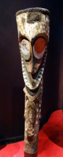 Melanesian sculptures in bark or wood of great spirit figures