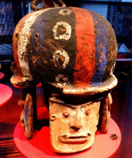 Wooden tribal mask from Malekula Island