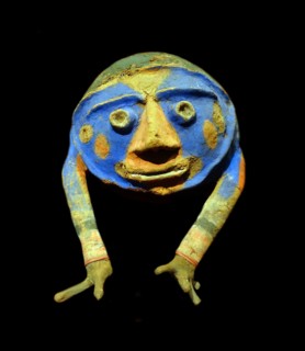 Melanesian sculpture in bark or wood from the island of Malekula