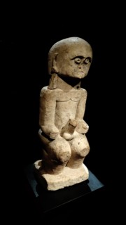 'Lawolo' a masculine protective statue, used to scare an enemy from Nias, Indonesia