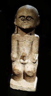 'Lawolo' a masculine protective statue, used to scare an enemy from Nias, Indonesia