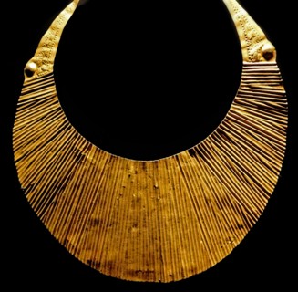 Gold ornament produced by the Nias people, native to Nias, an island off the west coast of North Sumatra,