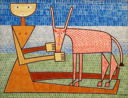Ethnographic collage 1956 by Victor Brauner 1903-1966