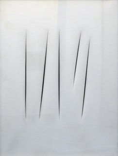Concetto spaziale (Spatial Concept) 1962 painted by Lucio Fontana 1899-1968
