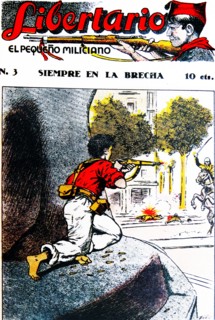 Libertario Magazine published during the Spanish Civil war