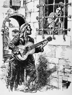 Cartoon in Punch magazine depicting the 'Tragic Serenade'