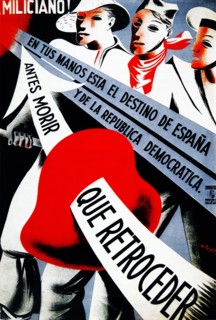 Spanish Civil War republican propaganda poster