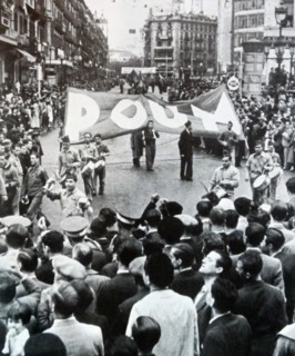POUM and other republicans march in Barcelona, Spain 1936