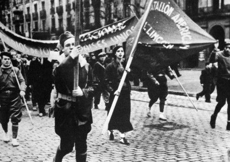 The American Lincoln battalion of the International Brigades
