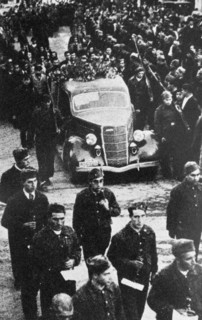 Hans Beimler leader of the Batalion de la muerte, of the International Brigades, during the Spanish Civil War