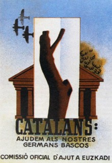 Spanish Civil War Basque propaganda poster 1937