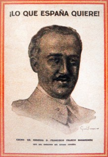 poster depicting General Francisco Franco, the nationalist leader during the Spanish Civil War