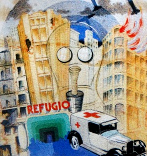 Spanish Civil War, Propaganda poster .