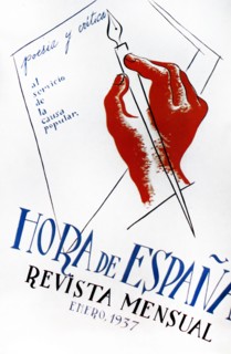 Republican monthly 'hora de espana' during the Spanish Civil War