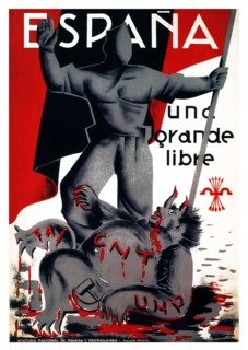 Nationalist Propaganda Service, poster, Spanish Civil War