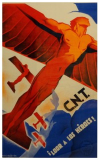 Spanish Civil War, CNT Republican poster by Arturo Ballester