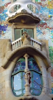 The Casa Batlló, in Barcelona, Spain