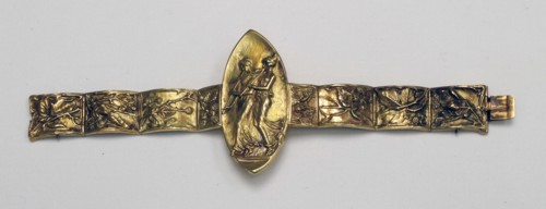 Art Nouveau choker plaque