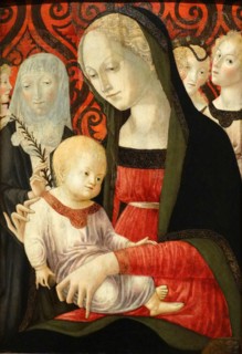 Virgin and Child with Saint Catherine and angels by Francesco di Giorgio Martini, 1490