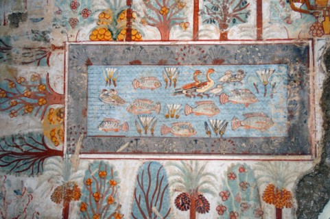 Fresco from the tomb of Nebamun, Thebes, Egypt 18th Dynasty, around 1350 BC