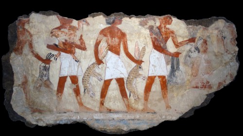 Fresco from the tomb of Nebamun, Thebes, Egypt 18th Dynasty, around 1350 BC