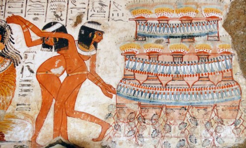 Fresco from the tomb of Nebamun. Thebes, Egypt 18th Dynasty, around 1350 BC
