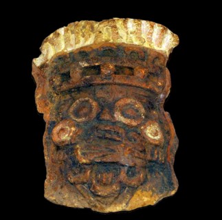 Mayan pottery mask Teotihuacan, Mexico 150 BC - AD 750