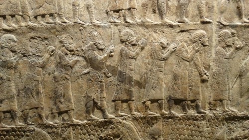 Review of prisoners Assyrian, about 700-692 BC From Nineveh