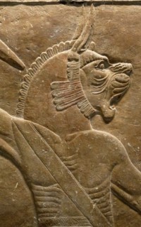 Relief depicting The royal lion hunt. Assyrian, about 645-635 BC From Nineveh