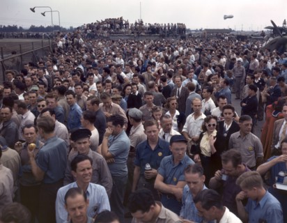 Workers on the Liberator Bombers, Consolidated Aircraft Corp