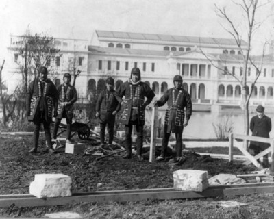 Japanese carpenters and stone masons