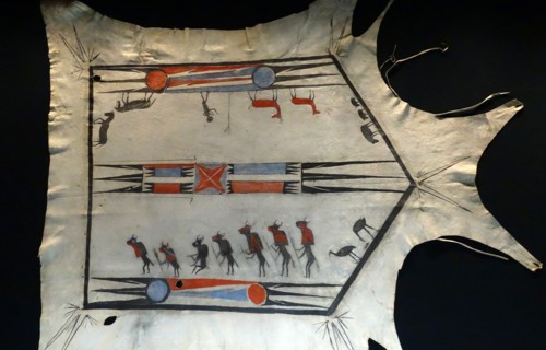 hide buffalo dance robe from the Quapaw tribe