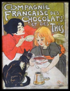 Poster advertising for French chocolates