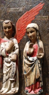 Annunciation to the shepherds: Annunciation by Master Vallbona