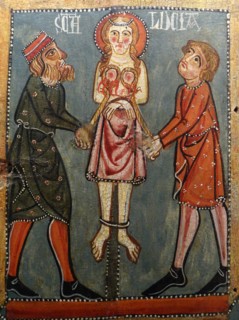 Tablets of the martyrdom of Saint Lucia by Anonymous
