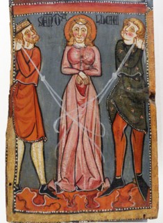 Tablets of the martyrdom of Saint Lucia by Anonymous