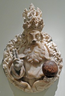 Carved alabaster and wood by Pere Johan