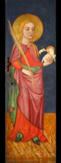 Liturgical cupboard of Saint Anges and Saint Bishop by Anonymous