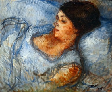 Painting titled 'Study' by Isidre Nonell