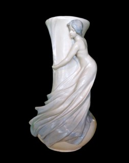 Vase with female figure by Dionís Renart