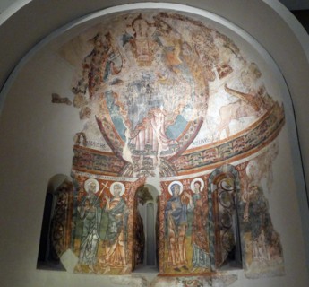 Romanesque fresco on the Apse from La Seu d'Urgell