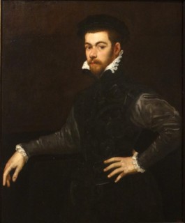 Painting titled 'Portrait of a Gentleman' by Tintoretto