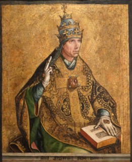 Portrait of Pope Gregory I by Pedro Berruguete