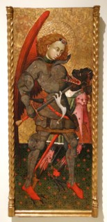 Painting titled 'Archangel Michael' by Blasco de Grañén