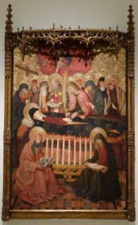 Painting depicting the Dormition of the Virgin by Pedro Garcia Benavarri