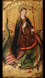 Painting depicting Saint Margaret the Virgin