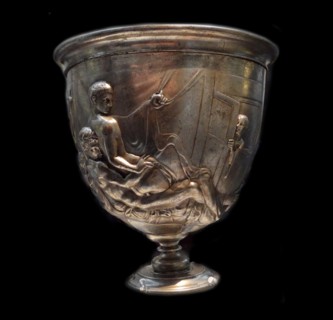 terracotta cast from the Warren Silver Cup. Roman, made about 15 BC - AD 15