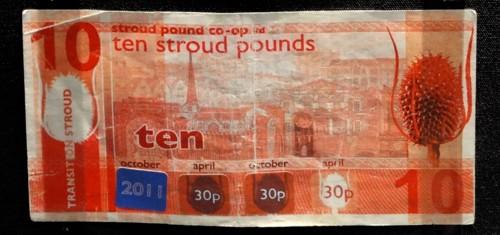 The Stroud Ten pound note 2011. Issued as a banknote in Stroud, Gloucestershire (UK)