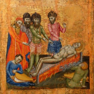 Altarpiece by the Master of Estopanya. second half of the XIV century. Around 1350-1370
