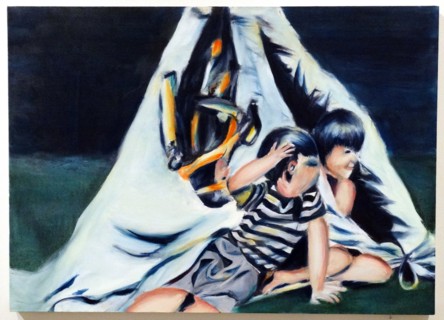 Jennifer Shufflebotham 'Preparing to Dive Sandgate and Wigwam, Whitstable', 2014